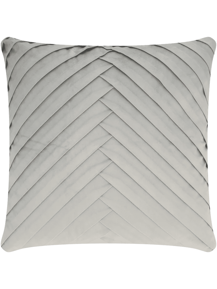 Grey Pleated Scatter Cover 50x50cm