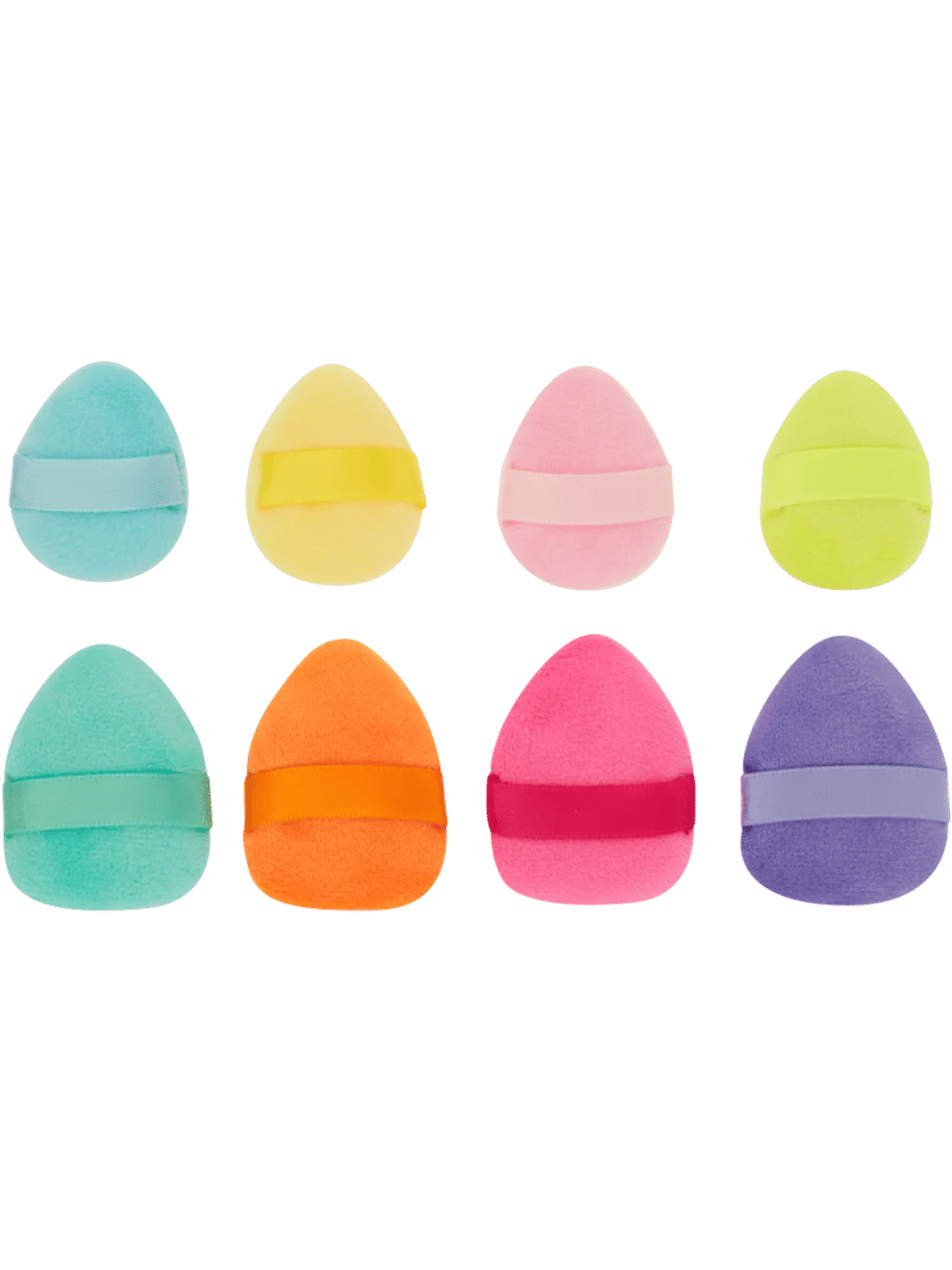 Colorful Silicone Strip Makeup Powder Puffs
