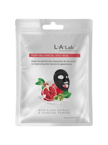 LA Lab Charcoal Face Mask 1s Pomegranate