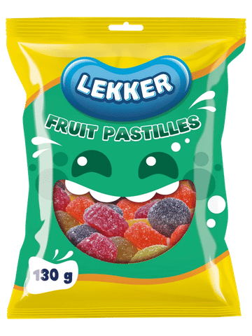 Lekker Fruit Pastilles 130g Sweets