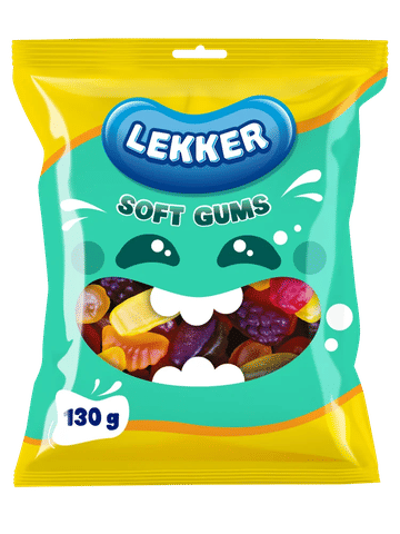 Lekker Soft gums 130g Sweets