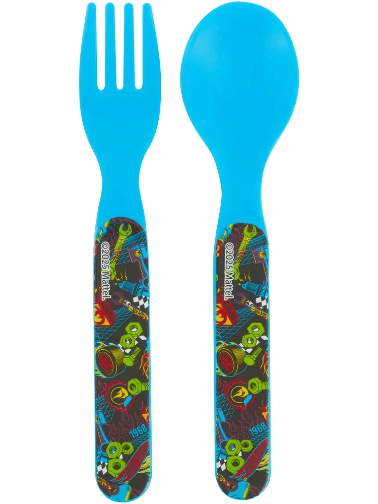 Hot Wheels Spoon & Fork Set