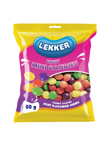 Lekker Mini Candies Fruity 60g Sweets