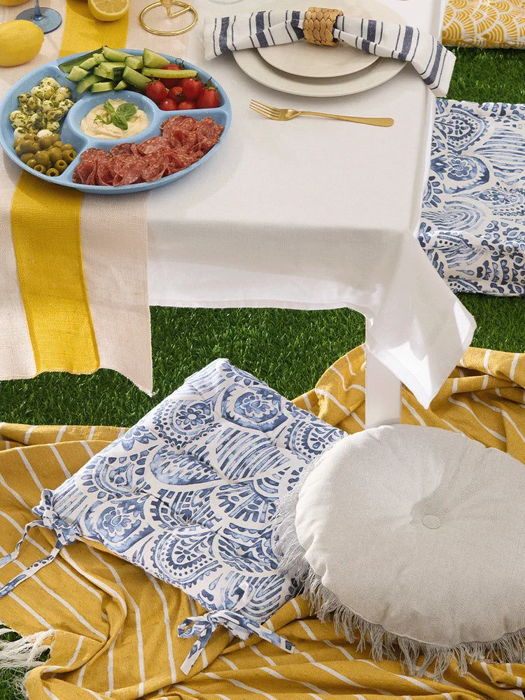 Blue Waves Outdoor Chair Pad (1)