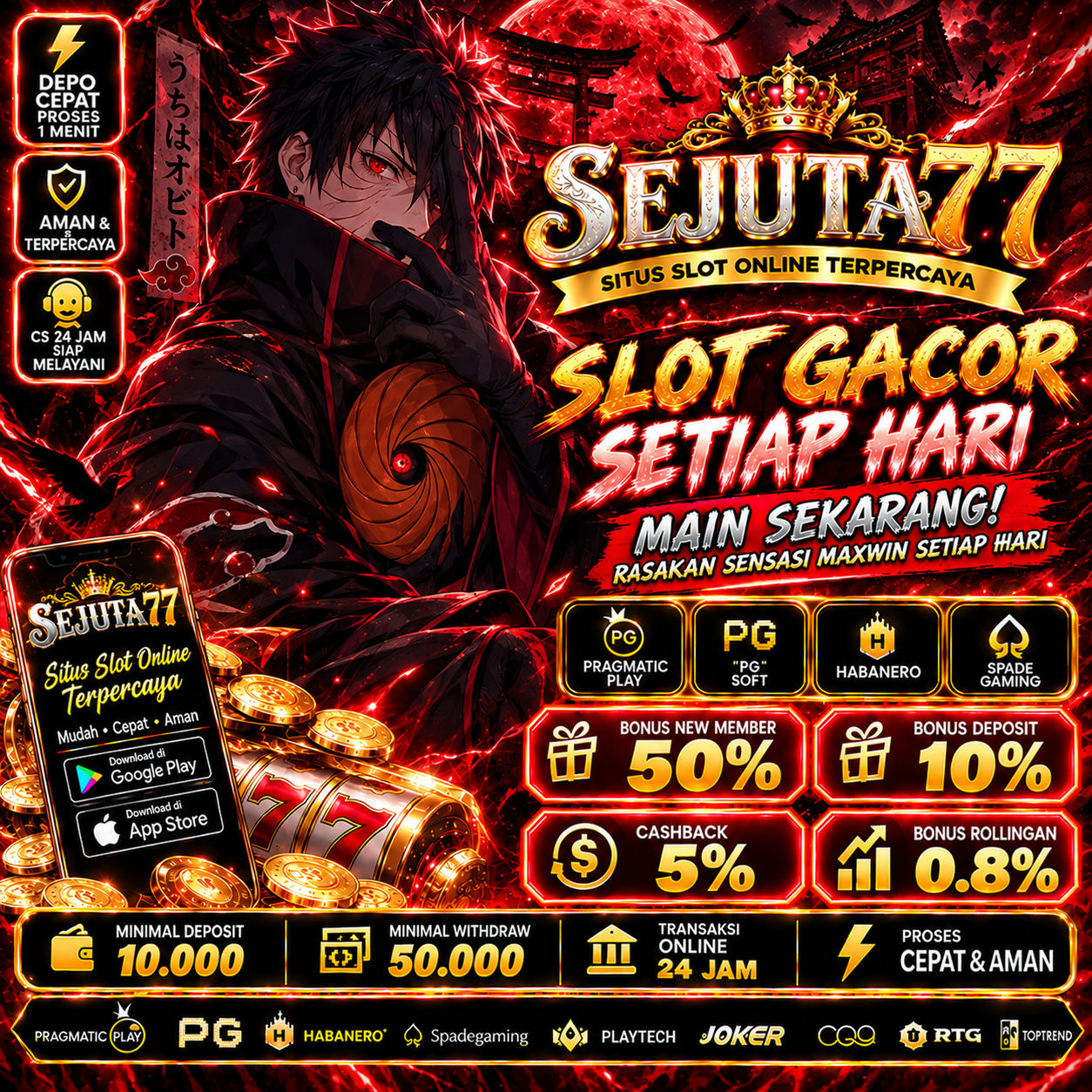 SEJUTA77 ~ Link Situs Slot Online Resmi Mandi Scatter Hitam Tanpa Pola Ribet