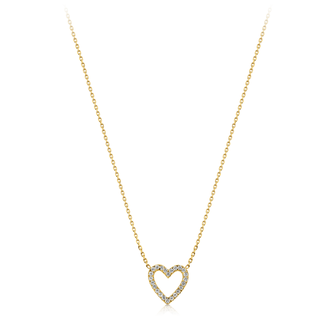 lanț din aur galben de 18K și pandantiv cu Diamante  1