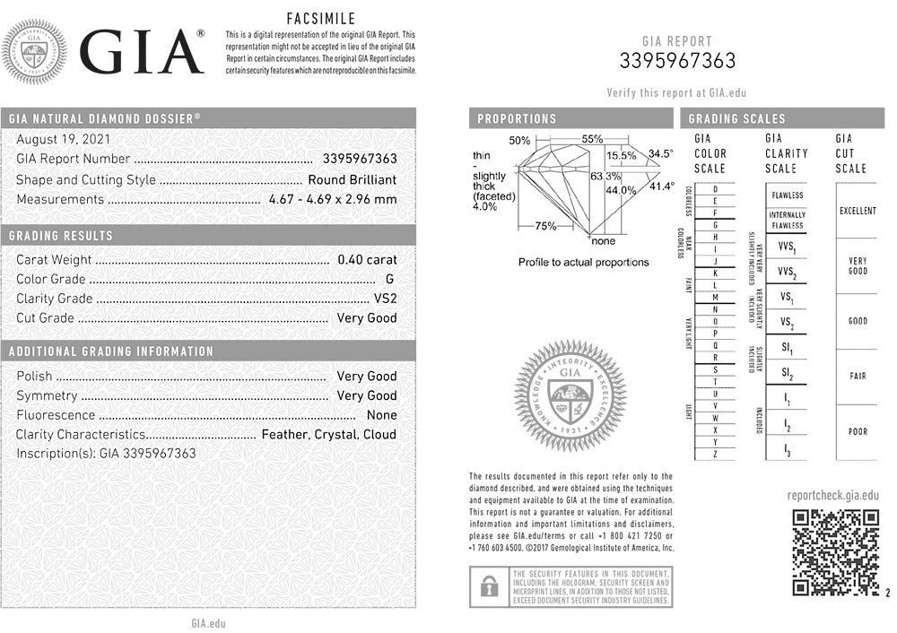 inel din aur galben de 18K cu Diamant natural certificat GIA  4