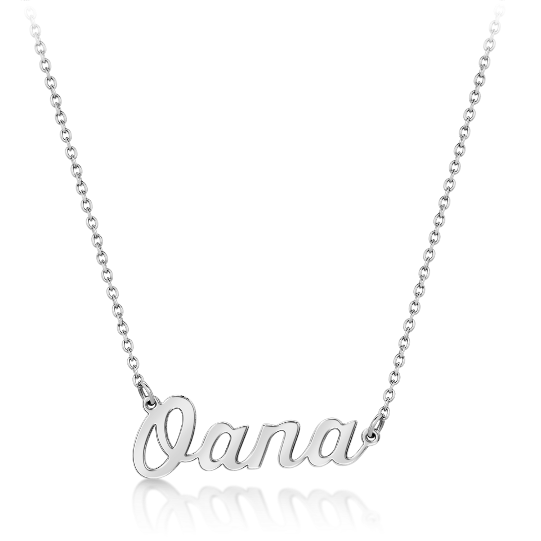 lanț din aur cu pandantiv nume personalizat sau inițială  4