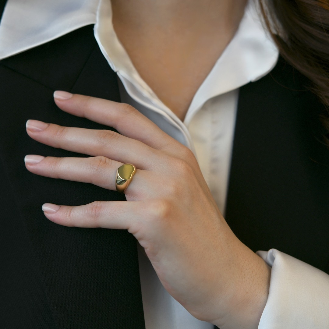 inel din aur galben de 14K  2