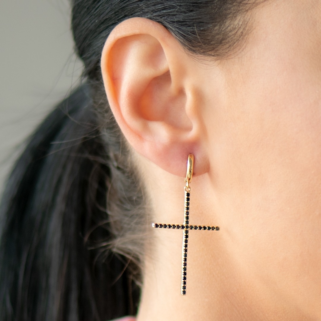 cercei din aur galben de 14K  2