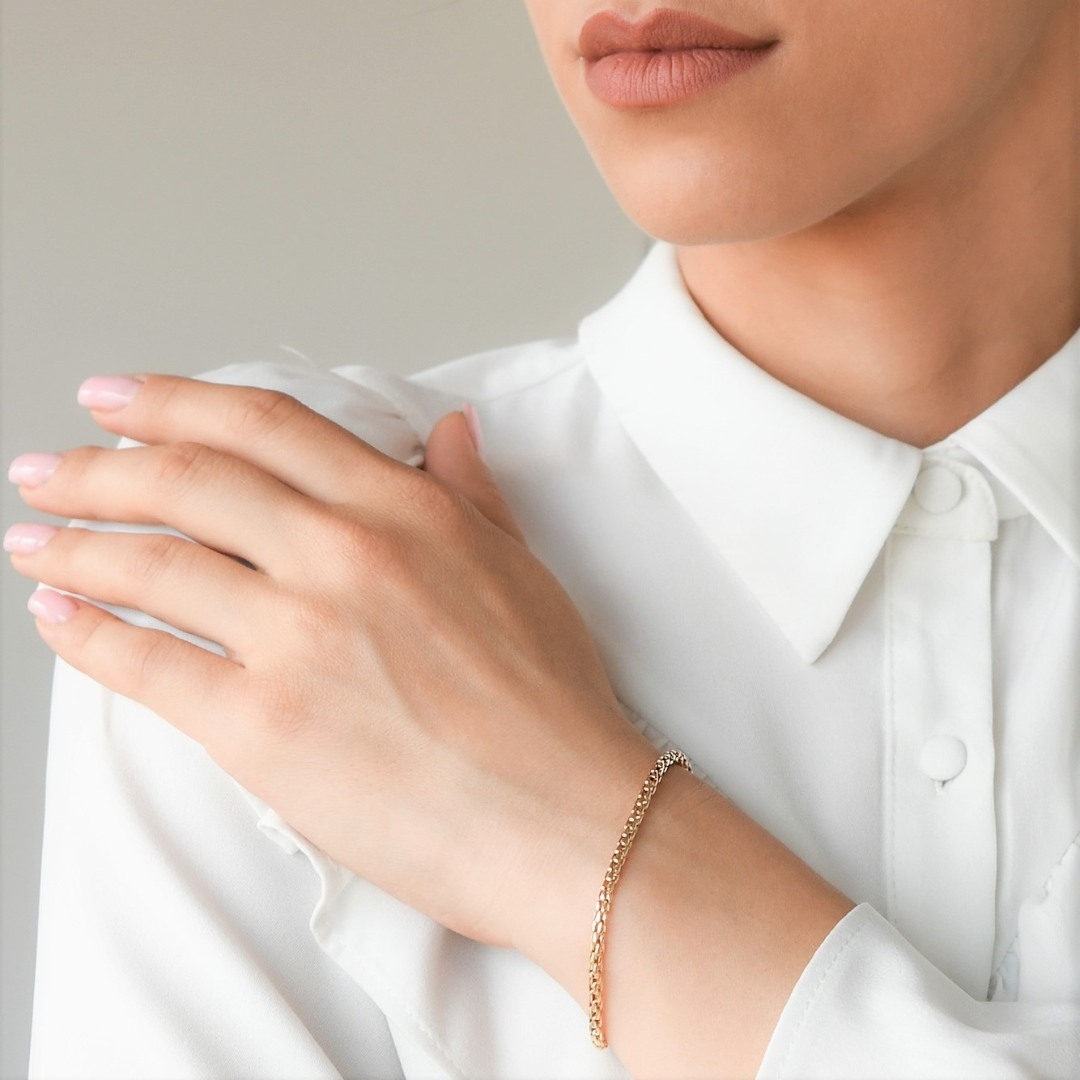 brățară din aur galben de 14K  2