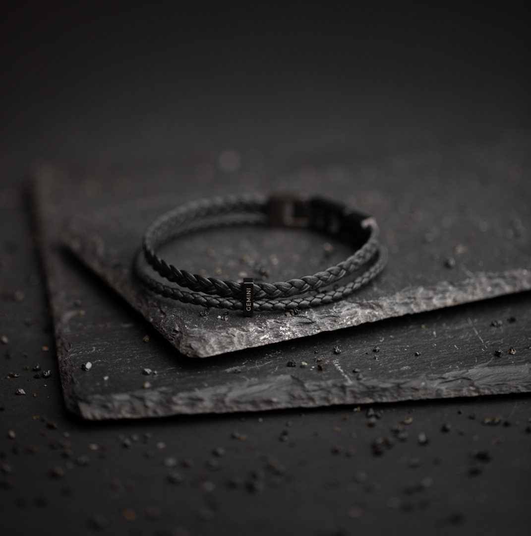 brățară din piele Nappa și Inox  4