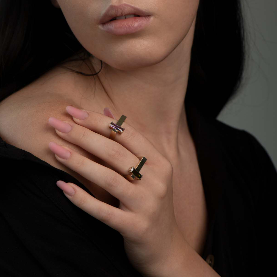 inel din aur galben de 14K  2