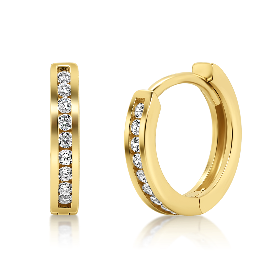cercei din aur galben de 14K  
