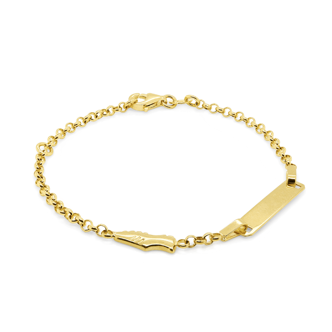 brățară din aur galben de 14K  