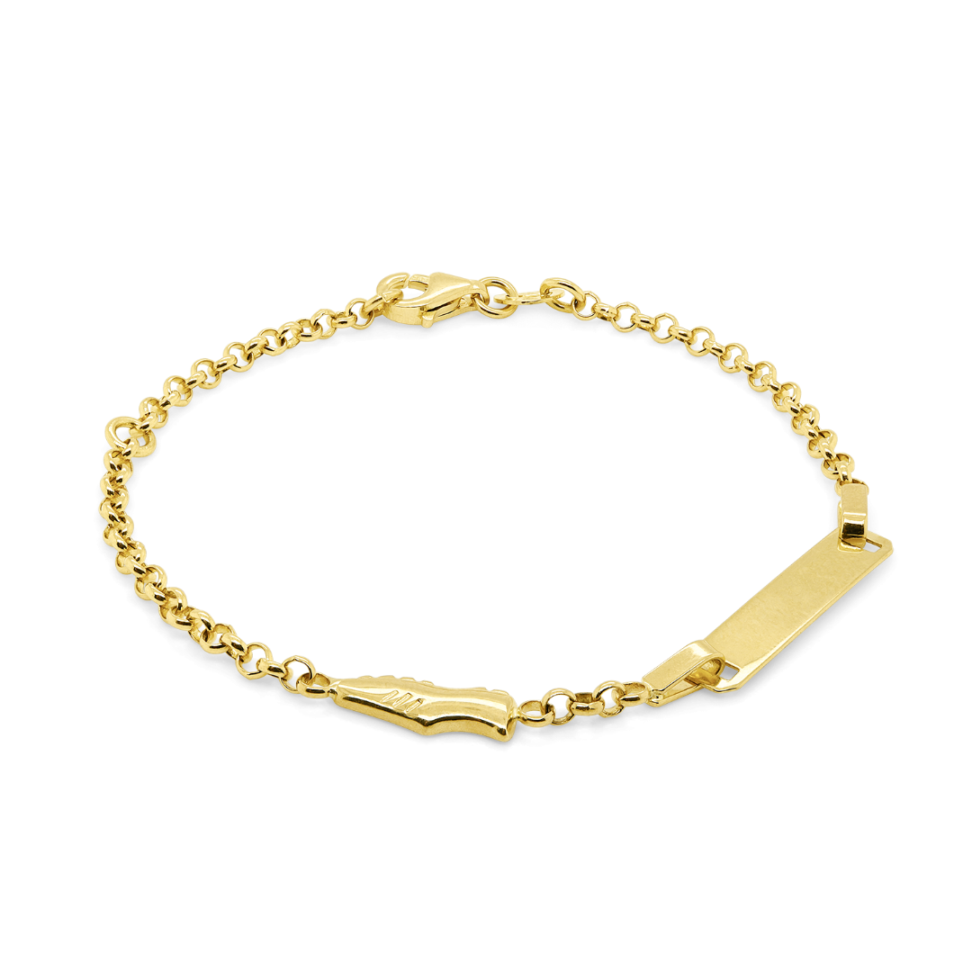 brățară din aur galben de 14K  