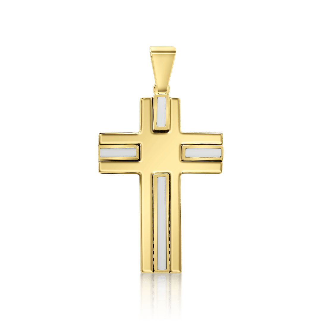 Pandantiv din aur galben de 14K cu Email