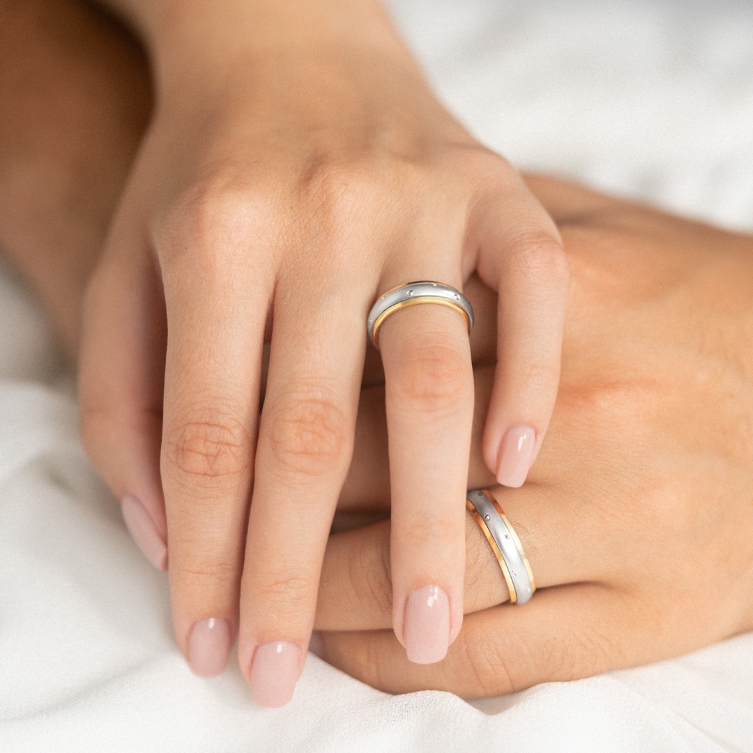 Verighetă damă Charm 206 din aur galben de 14K