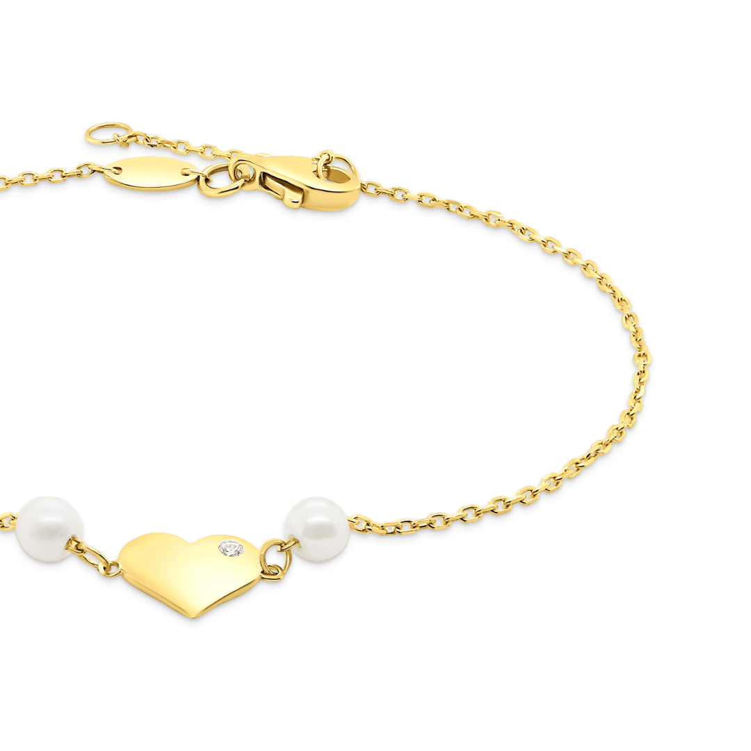 brățară din aur galben de 14K cu Perle de cultură  2