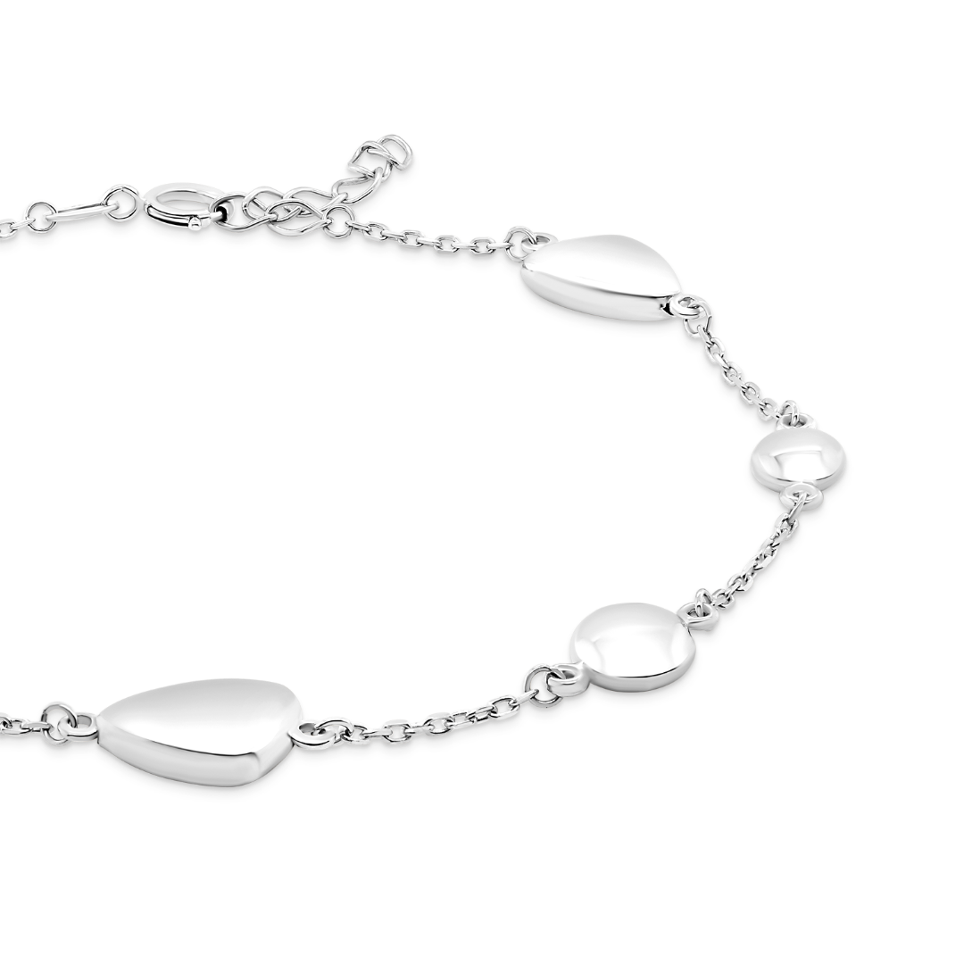 brățară din aur alb de 14K  2