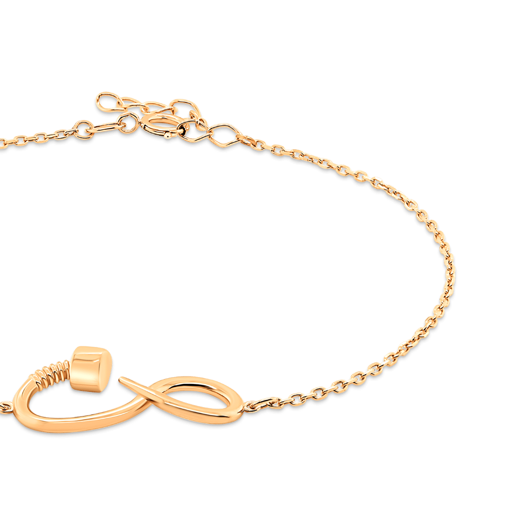 brățară din aur roz de 14K  2