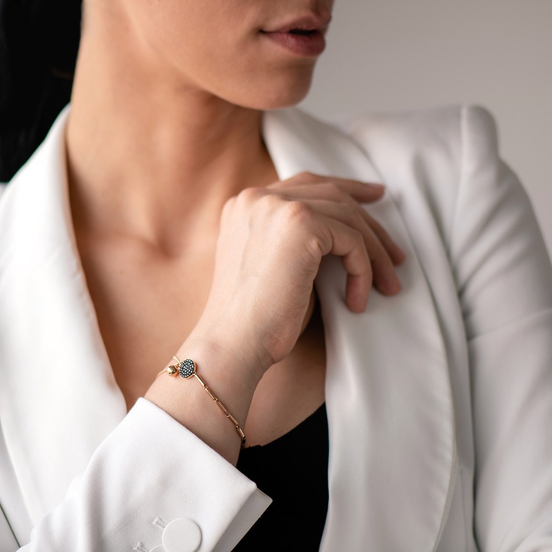 brățară din aur roz de 14K  2