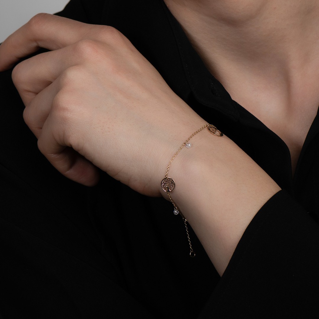 brățară din aur galben de 14K  2