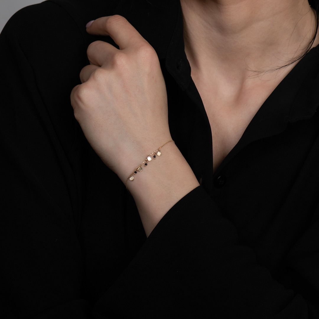 brățară din aur galben de 14K  2