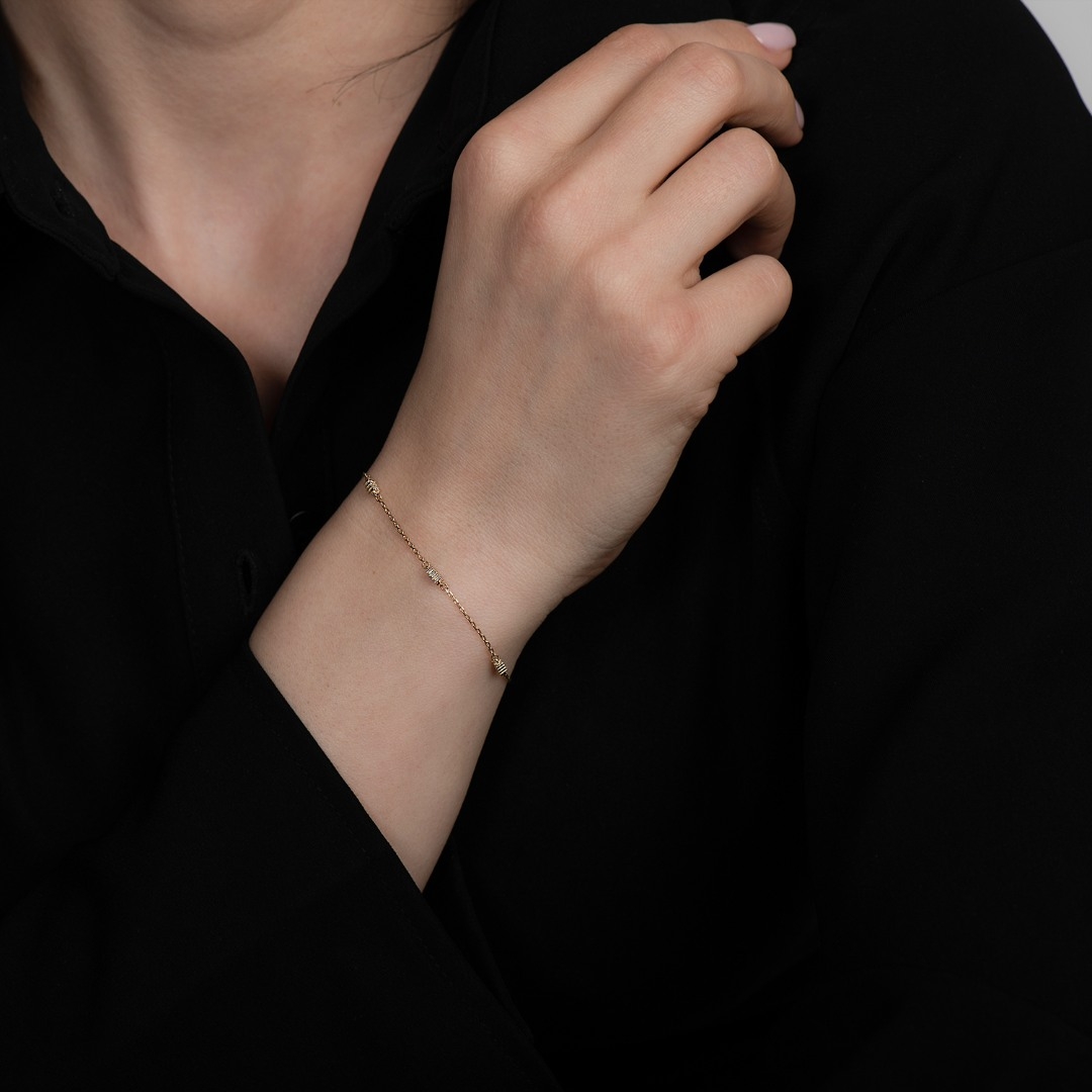 brățară din aur galben de 14K  2