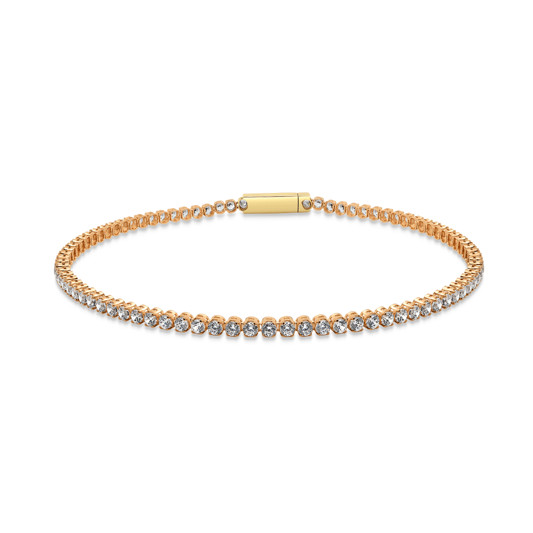 brățară Tennis din aur roz de 14K  