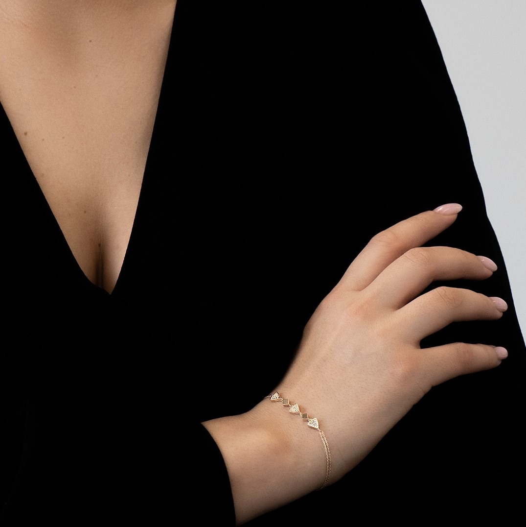 brățară din aur galben de 14K  2