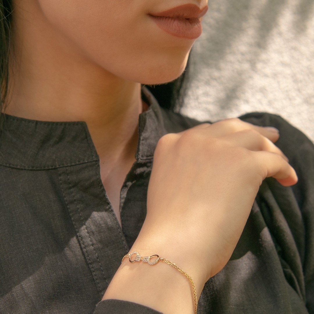 brățară din aur galben de 14K  2