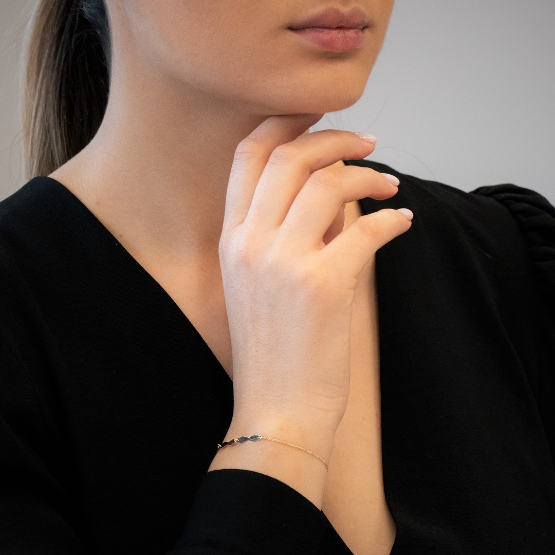 brățară din aur galben de 14K  2