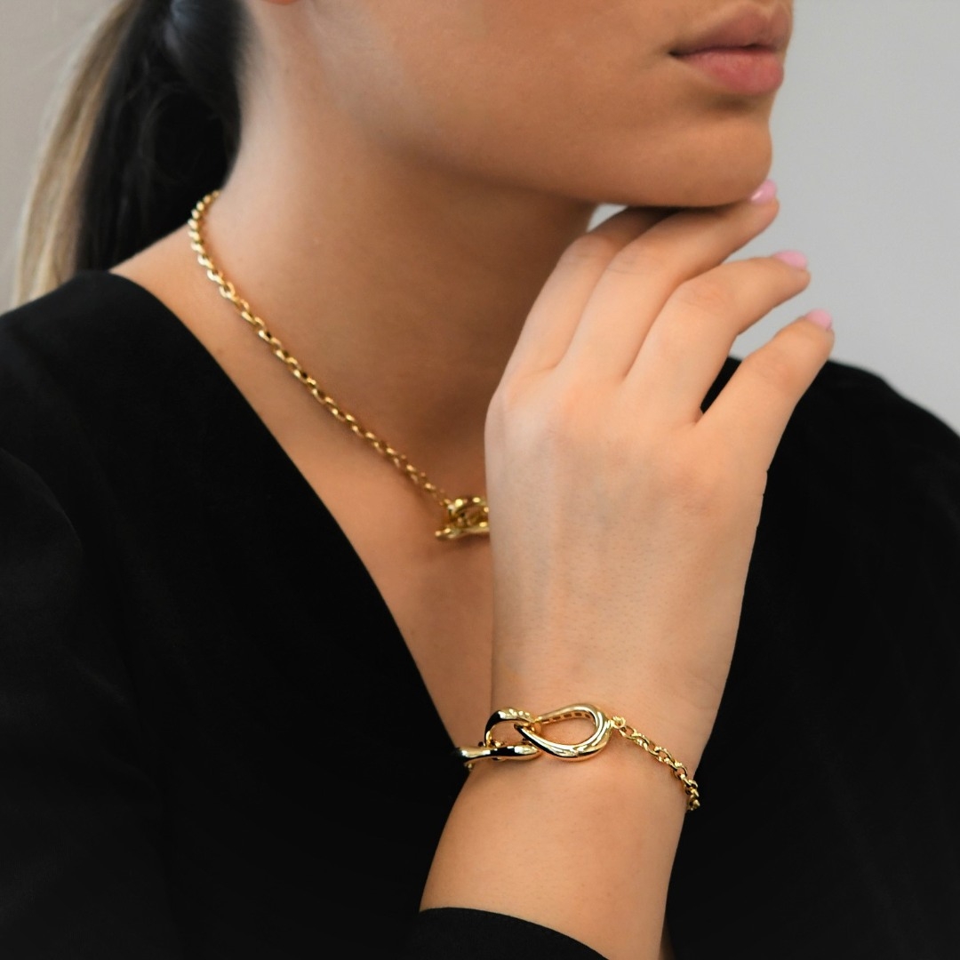 brățară din aur galben de 14K  2