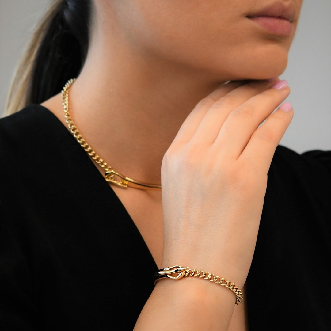 brățară din aur galben de 14K  2