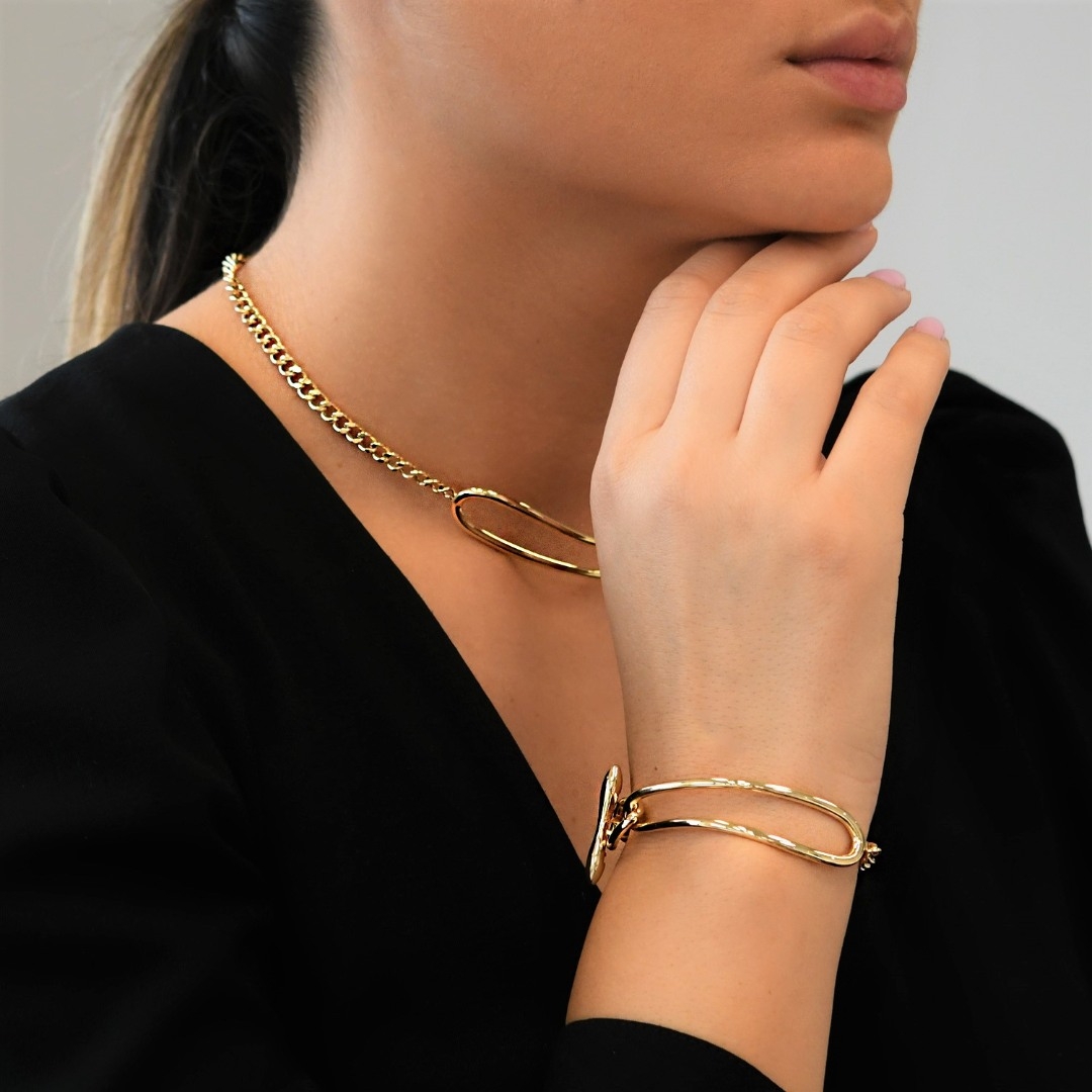 brățară din aur galben de 14K  2