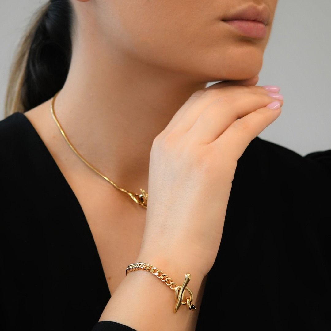 brățară din aur galben de 14K  3