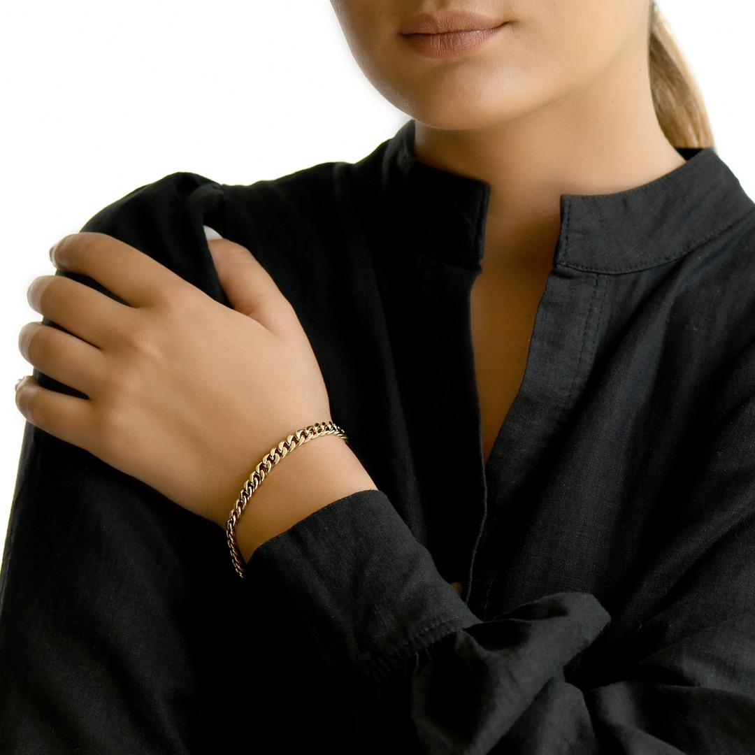 brățară din aur galben de 14K  2