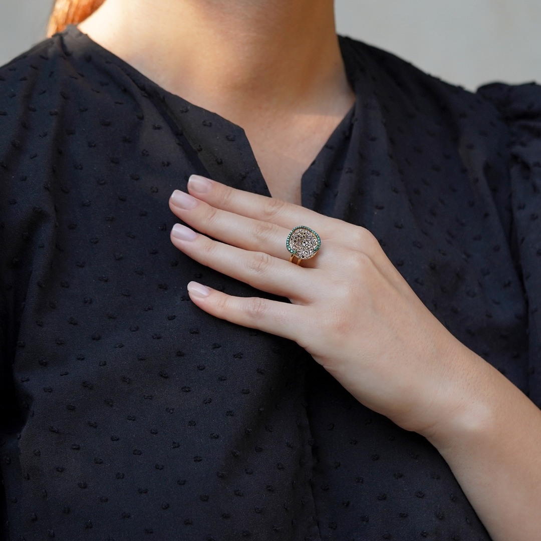 inel din aur galben de 14K  2