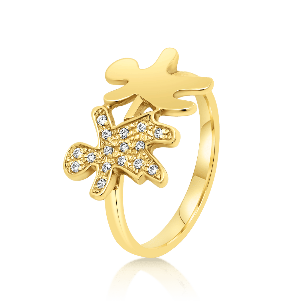 inel din aur galben de 14K  