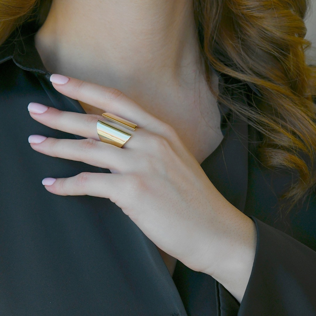 inel din aur galben de 14K  1