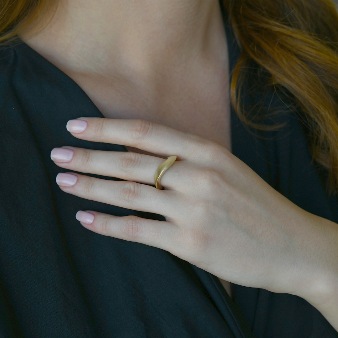 inel din aur galben de 14K  2