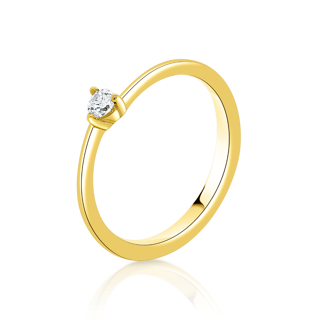 inel din aur galben de 14K  1