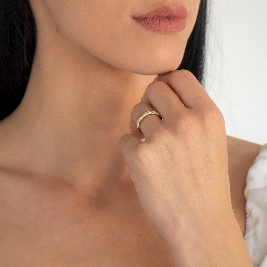 inel din aur galben de 14K  2