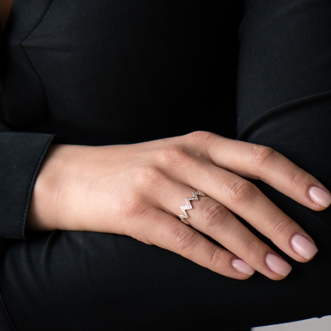 inel din aur galben de 14K  2