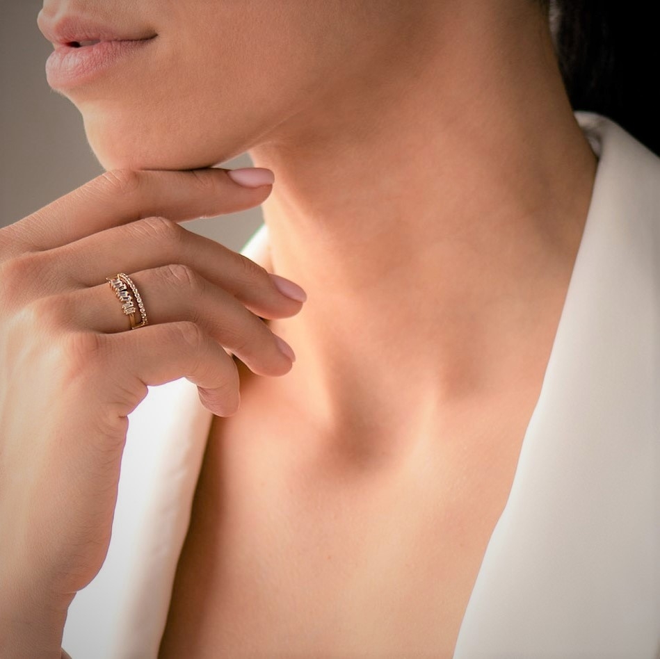 inel din aur galben de 14K  2