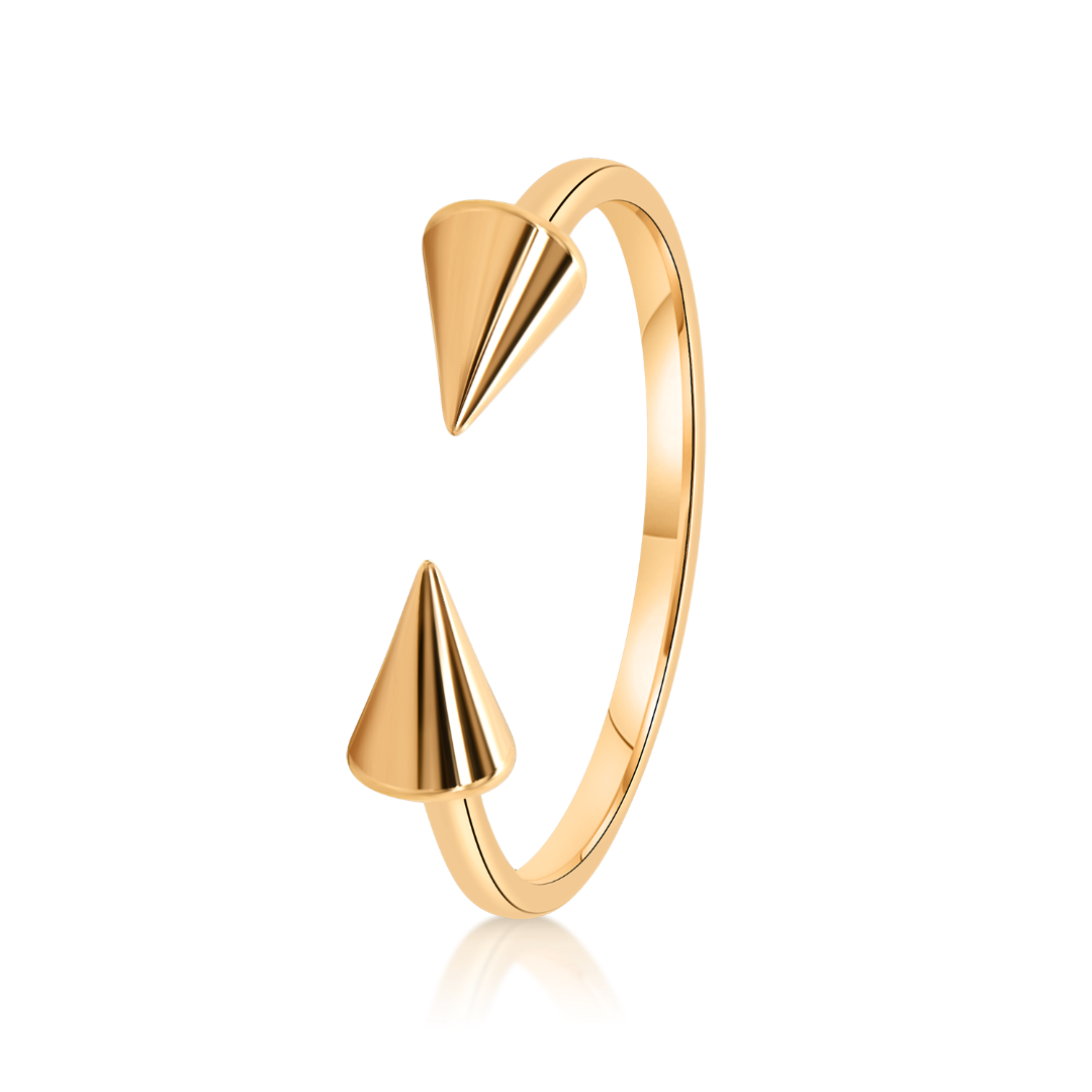 inel din aur roz de 14K  