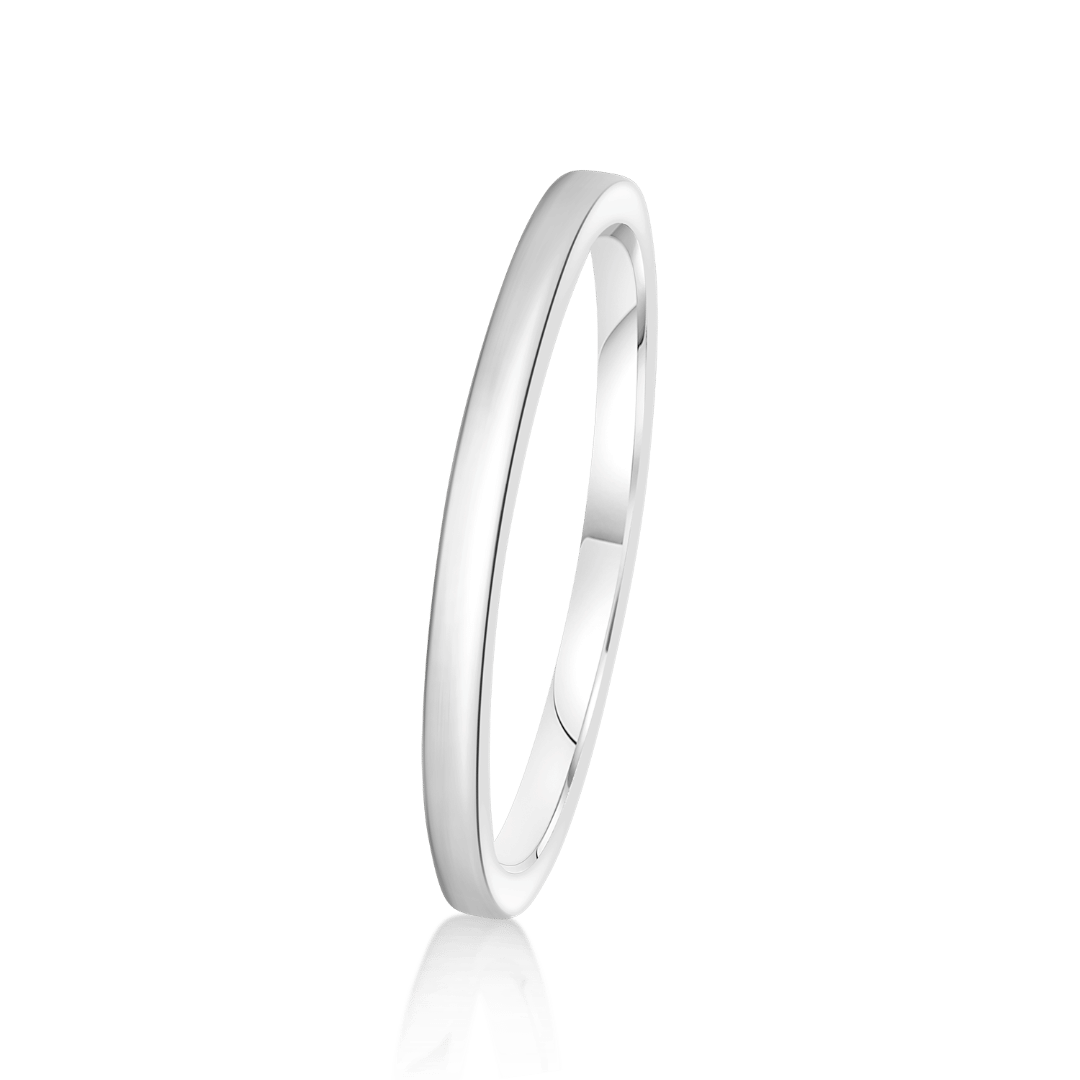 inel din aur alb de 14K  