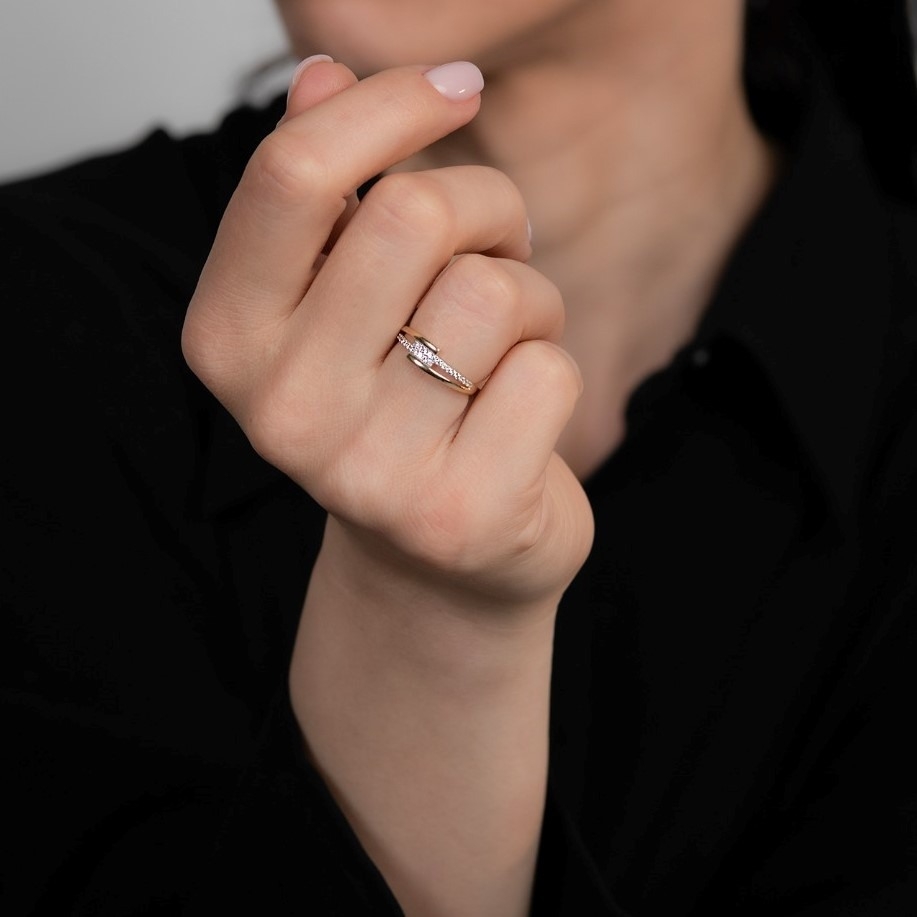 inel din aur galben de 14K  2