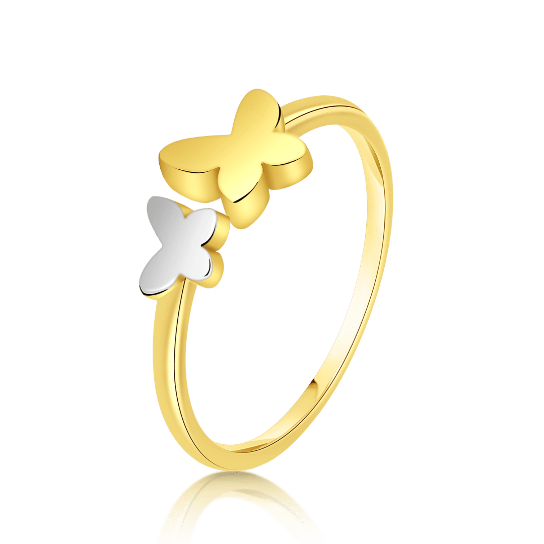 inel din aur galben de 14K  1